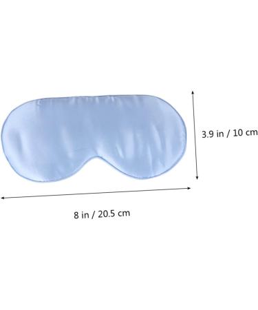 Beaupretty Silk Eye Mask & Blindfold for Sleep - Soft Comfortable Sleep Aid - Blue | International Shipping - Buy Online on GoSupps.com