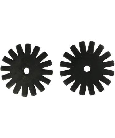 Black Spur Rowels - 1 1/8 inch Cloverleaf Design | AJ Tack Wholesale - Buy Online on GoSupps.com