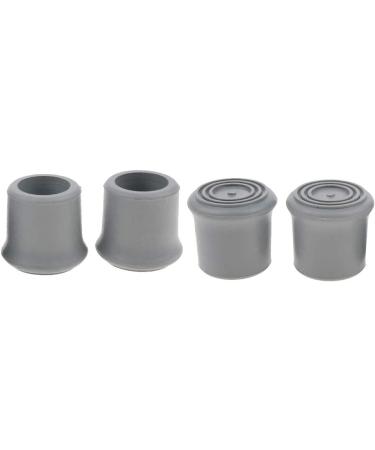 4 Pieces Trekking Pole Caps Walking Stick Ferrules Non-slip Foot Cover - Gray 22mm - Buy Online on GoSupps.com