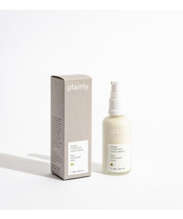 Plainly Uplifting Hand Cream - For dry hands - Organic and vegan - Developed with dermatologists - With premium Cacay Oil - 50ml glass bottle - 100% Made in Germany
