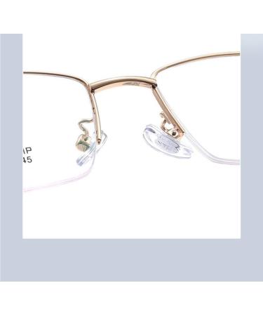 Parwana Half Frame Reading Glasses +300 | Anti-Blue Light Computer Readers for Men & Women | Flat Light Mirror | Reduce Eye Strain - Buy Online on GoSupps.com