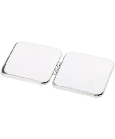 Tenlacum Metal Compact Pocket Mirror - Double Sided Portable Unbreakable Surface Silver | Perfect Travel Accessory - Buy Online on GoSupps.com