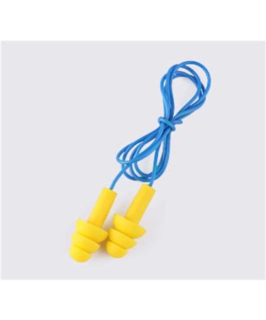 ADITAM Silicone Earplugs Anti-Noise and Soundproof Earplugs for Sleeping Snoring Work Travel Study Industrial Anti-Noise (Color : 10 Pairs of Pink Size : 13mm*28mm) Double The Comfort 10 Pairs of Yellow 13mm*28mm