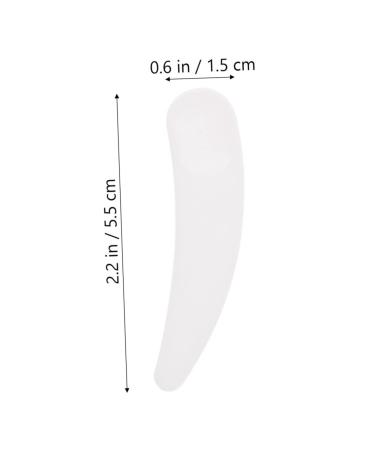 Angoily 100pcs Mask Scoop - Mini White Spatulas for Face Cream & Skin Care | Perfect Mixing Spoons for Makeup & Eye Cream - Buy Online on GoSupps.com