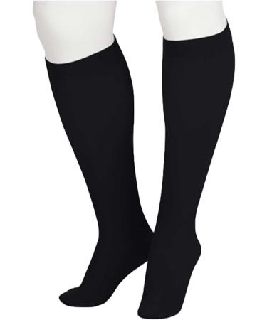Buy Juzo Soft 2001 Compression Knee-High Stockings - 20-30 mmHg Closed Toe Black Size 5 (V) | International Shipping Available - Buy Online on GoSupps.com
