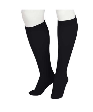 Juzo Soft 2001 20-30mmhg Compression Closed Toe Knee-High Stocking Black 5 (V)