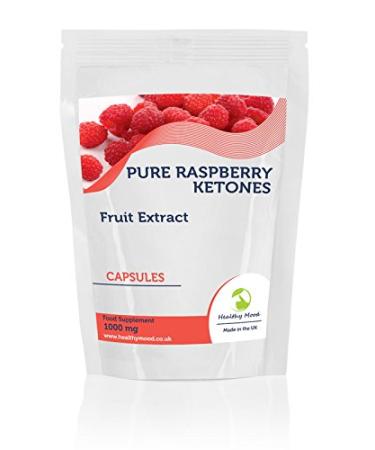Raspberry Ketones Fruit Extract 1000mg Supplement 90 Capsules Weight Loss and Obesity Increase Lean Body Mass Improve Hair Growth