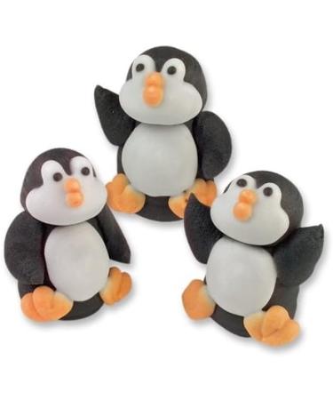 Sugar Penguins 3D - Edible Sugar Christmas Cupcake Toppers/Cake Decoration - Buy Online on GoSupps.com