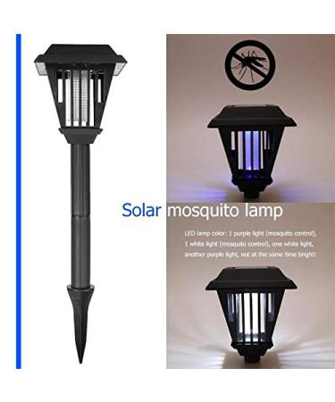 2 LED Garden Lawn Solar Mosquito Killer Light Insect Pest Bug Zapper Lamp Mosquito Killer Lamps - Buy Online on GoSupps.com
