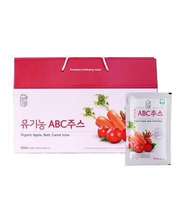 Sokri-Bio Organic ABC Juice Apple Beet Carrot Juice Pouches Great for Health Benefits 100ml Pack of 30