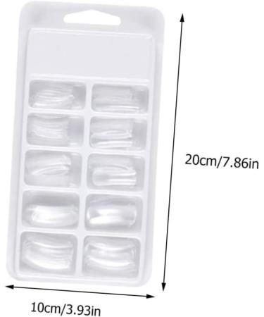 Housoutil 1 Set Nail Extension Manicure Gel Nail Molds Diy Nail Tips Quick Building Nail Tool Nail Builder False Nail Molds Nail Art Tools Nail Set French Plastic White - Buy Online on GoSupps.com