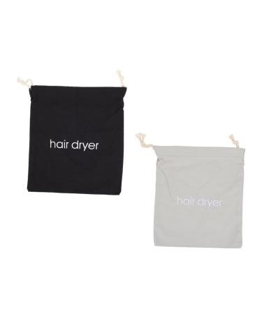 Baluue 2pcs Hair Dryer Storage Bag Hair Travel Bag Hair Tool Organizer Safe Hair Dryer Pouch Fabric
