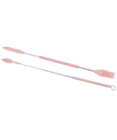 Buy Premium Stainless Steel Make-Up Spatula Set - Telescopic Design & Soft Silicone | Portable & Versatile for Professional Use - Buy Online on GoSupps.com