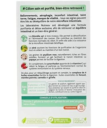 Nutreov Colon Pure Intestinal Purifying Capsules - Pack of 2 Boxes of 80 Capsules - Buy Online on GoSupps.com