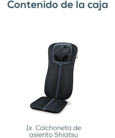 Beurer MG 254 Shiatsu Seat Cover - Neck & Full Back Massage - Black/Grey | International Shipping Available - Buy Online on GoSupps.com