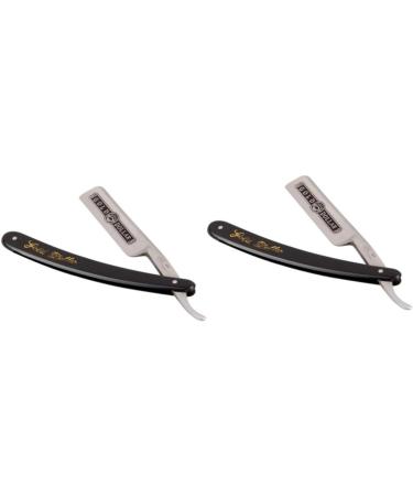 Angoily 2-Pack 66 Steel Razor for Men & Women - Eyebrow & Hairdressing Shavers Old-Fashioned Straight Razor - Buy Online on GoSupps.com