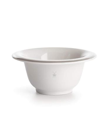 MHLE White Porcelain Platinum Rim Shaving Dish