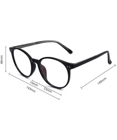 Buy Ltsrll Oversized Round Frame Reading Glasses - Blue Light Blocking Pink Clear +250 | Retro Computer Glasses - Buy Online on GoSupps.com