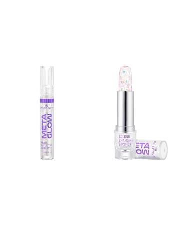 essence essence META GLOW multi-reflecting lipgloss & colour changing lipstick - Set
