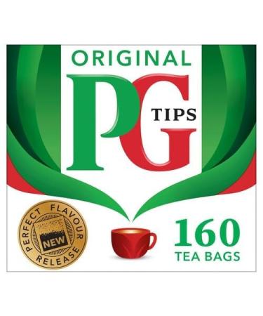 PG Tips Original 160 Black Tea Bags Refreshing Full-bodied Taste 60 Second Brew Time - Buy Online on GoSupps.com