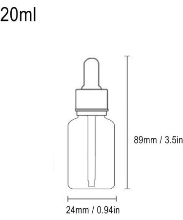 5Pcs Transparent Dropper Bottle 20ML Plastic Eye Dropper Bottles for Essential Oil Pipette Refillable - with Measured Pipette Funnel and Labels (White + Gold Cap) 20ml White + Gold Cap - Buy Online on GoSupps.com
