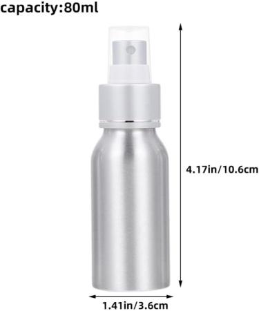 HOLIDYOYO Cocktail Sprayer 80ml Metal Martini Bar Mister Vermouth Spray Bottle Perfume Refillable Sprayer Liquid Pump Vials for Bartender Bar Kitchen 10.60X3.60X3.60CM Silver - Buy Online on GoSupps.com