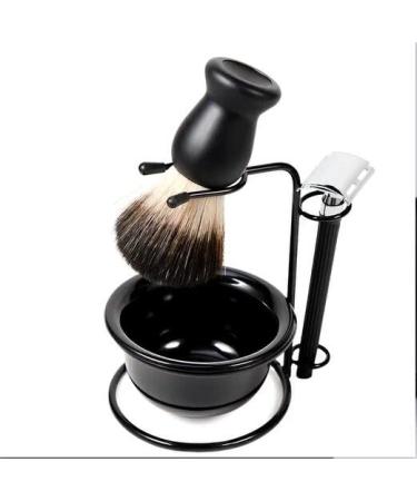 Ccbeauty wet shave set for men 4 pieces of razor set with manual beard knife razor holder nylon shaving brush shaving soap bowl suitable for beginners and professionals