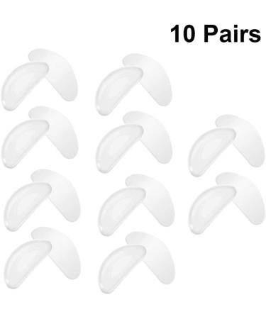 Healifty 10 Pairs Silicone Eyeglass Nose Pads - Anti-Slip Adhesive Transparent White for Comfortable Glasses - Buy Online on GoSupps.com