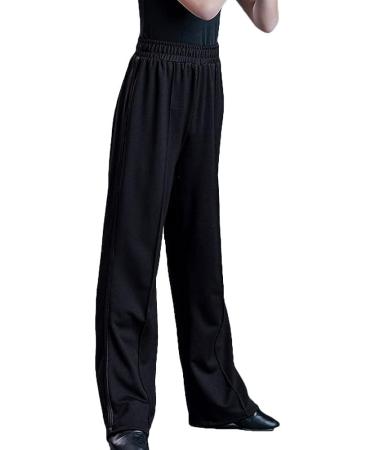 Libaobaoyo Boys Dance Pants - Elastic Waist Ballroom Trousers for Latin Jazz Salsa, 14-15 Years - Buy Online on GoSupps.com