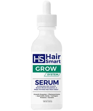HairSmart - Hair Growth Serum for Thinning Hair with Ayurvedic Herbs  Keratin. Treatment for Accelerating Hair Growth  Rejuvenating hair and Strengthening Roots. For Men and Women (3.33 oz) 3.3 Ounce (Pack of 1)