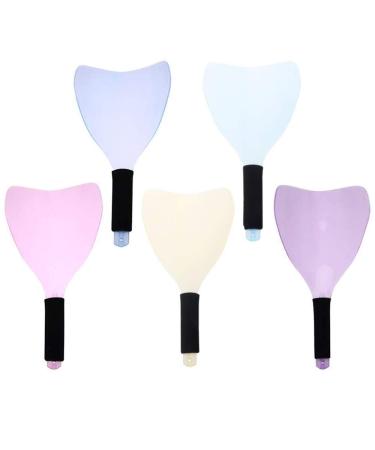 WSERE 5 Pieces Professional Hair Barber Salon Mask Shield  Plastic Hairdressing Haircut Face Protector Mask  Reusable Face Spray Shield Protect Styling Tools  Random Color Hairspray Shield for Face