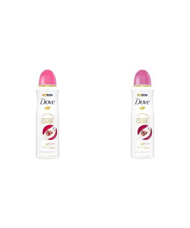 Dove Advanced Care Go Fresh Pomegranate & Lemon Verbena Anti-perspirant Deodorant with Triple Moisturising technology Spray for 72 hour protection and underarm care 200 ml (Pack of 2) Lemon 200 ml (Pack of 2)