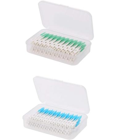 Silicon Interdental Brush - Ultra Narrow Disposable Tooth Cleaner - 160pcs Box - Blue Silicone Toothpick for Dental Care - Buy Online on GoSupps.com