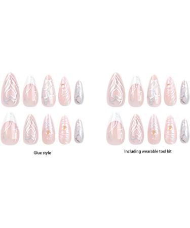 kesurpae Press On Nails Set Equipped With Wearable Tool Kit ABS Manicure Set False Nails Nail Durable And Long-lasting JP2786 - Buy Online on GoSupps.com