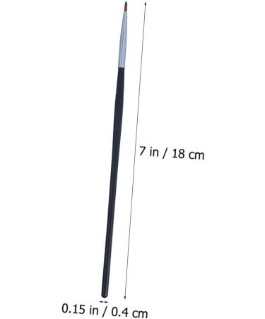 PLAFOPE 5pcs Fine Eyeliner Brush Lip Liner Brushs Eye Lipstick Brush Curved Eyeliner Brush Gels Fiber Black - Buy Online on GoSupps.com