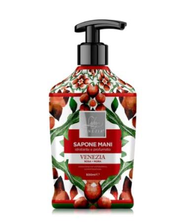 Lady Venezia Lady Venezia Colelzione Le Ceramica Hand Soap Venice Rose and Blackberry Scent 500 ml