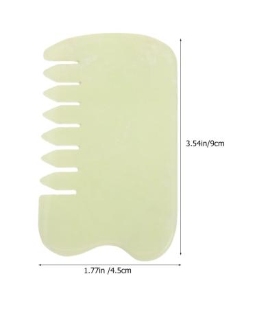 Ultechnovo 2-St Jade Comb - Traditional Massage Tool for Scalp & Gua Sha | International Shipping - Buy Online on GoSupps.com