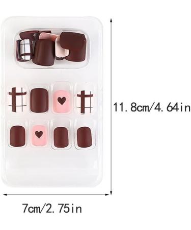 dijiusidy False Nail Perfect Matching Simple to Wear Fingernail Full Coverage Press Type Strong Viscosity Adjustable Paster Type 37 F741 Type 37 F741 - Buy Online on GoSupps.com