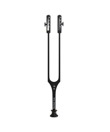 DocCheck tuning fork "Plinng" according to Rydel Seiffer with base & removable dampers (black)