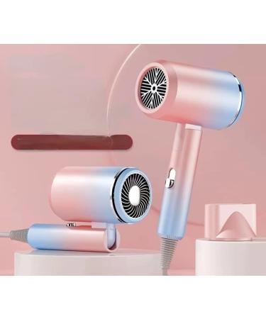 Foldable Portable Hair Dryer Hair Dryer Negative Ion Home Dormitory Hair Dryer 3-Gear Blu-ray Hair Care (Color: Pink) - Buy Online on GoSupps.com