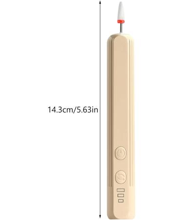 kagrote Nail Drill Machine USB Rechargeable Electric Nail Machine Professional Supplies. Portable Nail Polishing Tools with 6 Drill Bits for Home Nail Salon Manicure Khaki - Buy Online on GoSupps.com