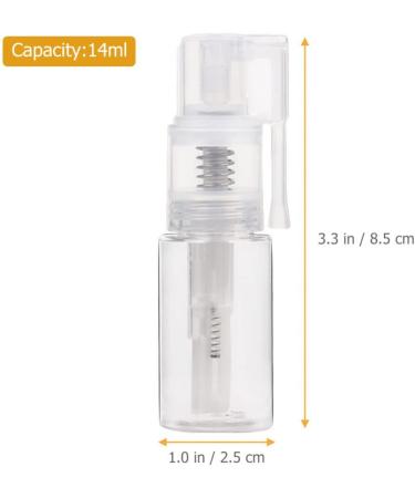 COHEALI Dry Spray Bottles 2Pcs - Portable Empty Powder Sprayer for Nasal & Oral Use (14ml 35ml) - Refillable Cleaning Products Container - Buy Online on GoSupps.com