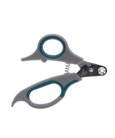 Zen clipper pet nail clippers for dogs-dog nail clippers for safe dog care and nail care-clean quieter and easy to use stainless steel nail cutters-(3 mm hole) gray medium-3mm Hole