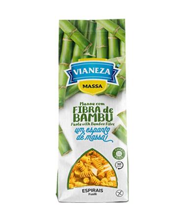 Vianeza Pasta - Gluten Free and GMO free - Bamboo fibre Fusilli Pasta - 3 x 250gr / 8.81oz