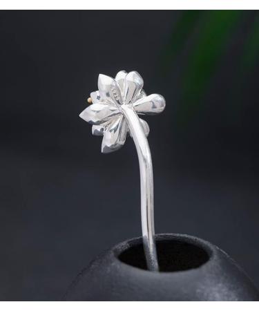 HangErFeng Silver Hairpin Hanfu Accessories Hairstick Lotus 591 - Buy Online on GoSupps.com