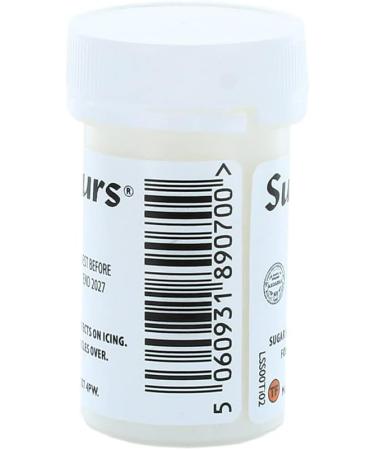 Sugarflair Sugar Sprinkles - White - E171 Free - Colourful Cake Decorations Sprinkle Some Fun With Vibrant Edible Glittering Sugar Pieces For Cupcakes Cakes and Desserts - 20g - Buy Online on GoSupps.com