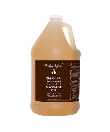 Soothing Basics+ Sweet Almond & Canola Seed Massage Oil 1-Gallon