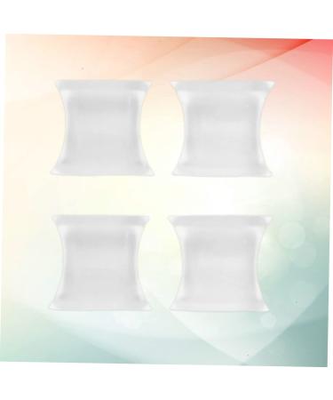 Lurrose Silicone Toe Valgus Separators - 2 Pair H-Shaped Splitter Bunion Corrector | Foot Adjuster & Protector - White 3x2.8cm - Buy Online on GoSupps.com