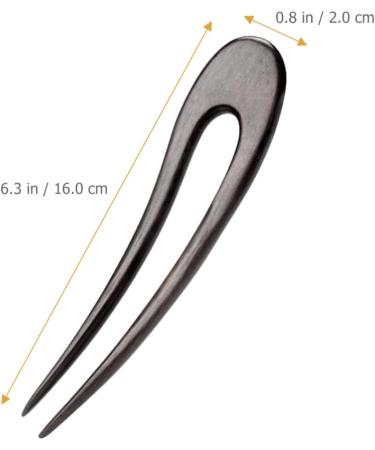 FRCOLOR U-shaped Hairpin Girls Hair Accessories Bridal Hair Accessories Hair Fork 4 Prong Hair Accessories for Girls U Shaped Hair Clips for Girls Bun Hair Holder Bride French Hair up Wood - Buy Online on GoSupps.com