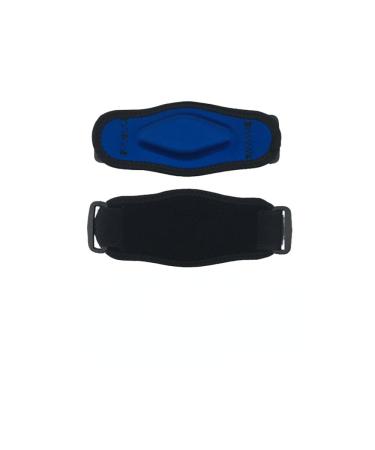 Tennis Elbow Brace with Compression Pad - 2 Pack for Pain Relief | Black & Blue | Perfect for Golf & Tennis - Buy Online on GoSupps.com